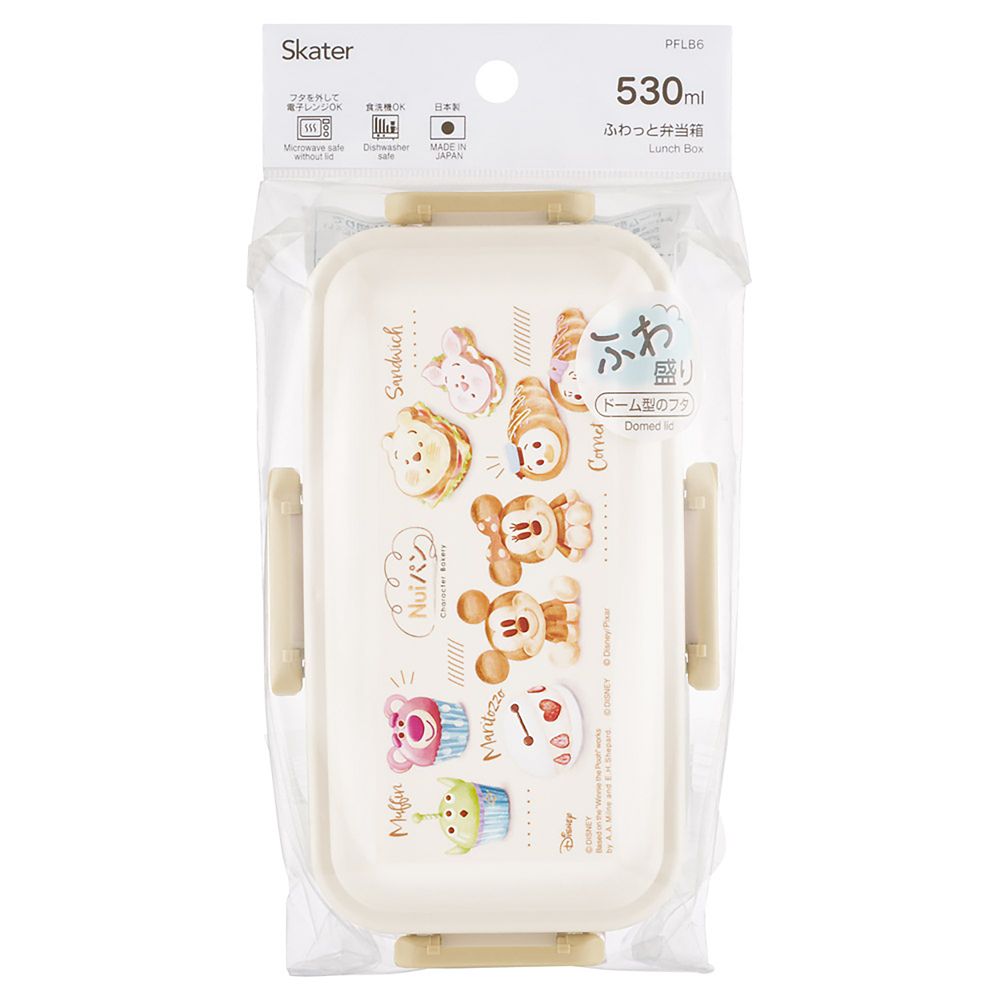 スケーター(Skater) 弁当箱 ふわっと盛れる ランチボックス 1段 530ml 食洗機対応 レンジ対応 日本製 Nuiパン スケーター_PFLB6_71742