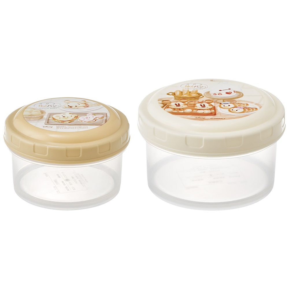 弁当箱 丸型 フードコンテナ ランチボックス 保存容器 2個セット 日本製 Nuiパン くまのプーさん スケーター_RFC2S_71753