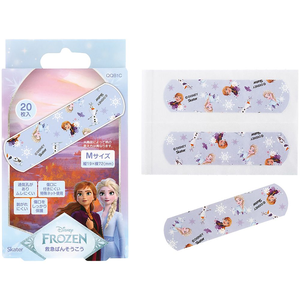 救急 ばんそうこう 絆創膏 Mサイズ 20枚 アナと雪の女王 女の子 スケーター QQB1C_71843