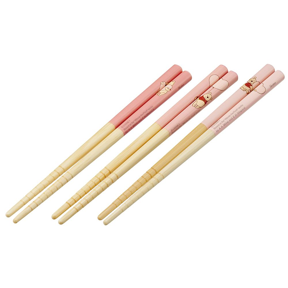 竹箸 箸 16.5cm 3膳組 くまのプーさん HUG&HEART スケーター ANT2T_71850