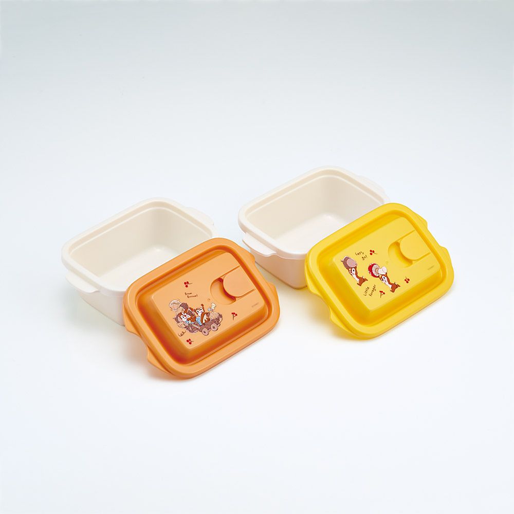 エアーバブル ふわっと 保存容器 シール容器 300ml 2個 セット チップ＆デール AUTUMN スケーター FCNF1W_71873