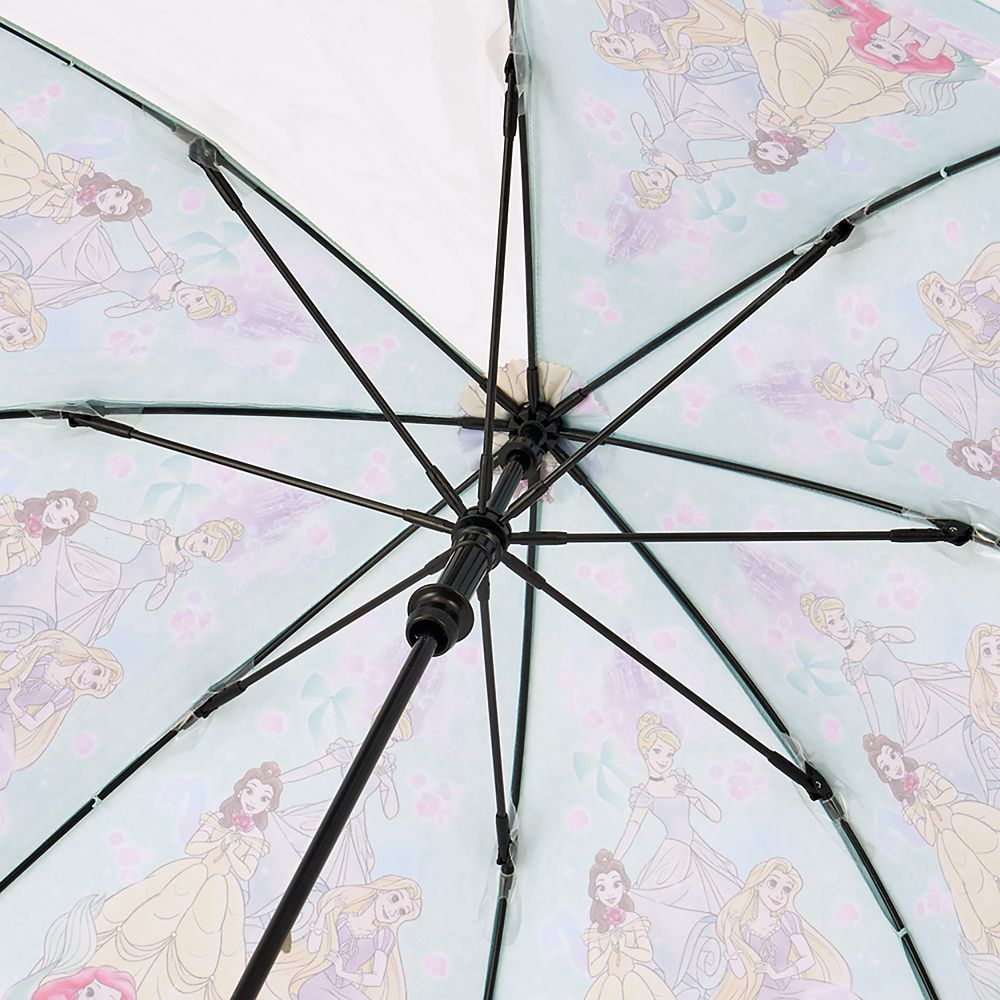 傘 子供用 40cm ディズニープリンセス 3 女の子 3~4才 95~105cm 視界が確保できる 透明窓付 指を挟みにくい 手開き式 8本骨 スケーター_UB40_71997