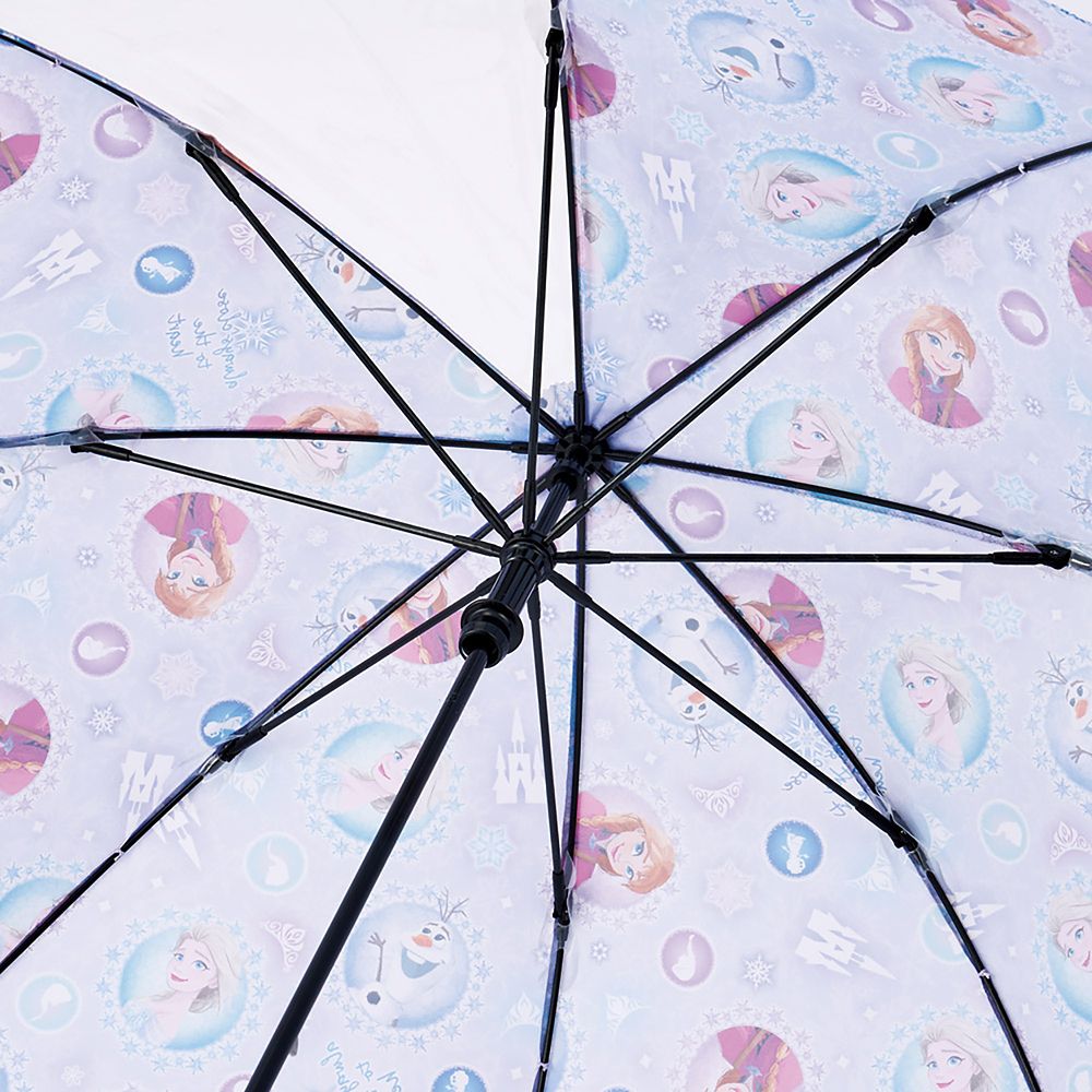 傘 子供用 45cm アナと雪の女王 3 女の子 5~6才 105~115cm 視界が確保できる 透明窓付 指を挟みにくい 手開き式 8本骨 スケーター_UB45_71998
