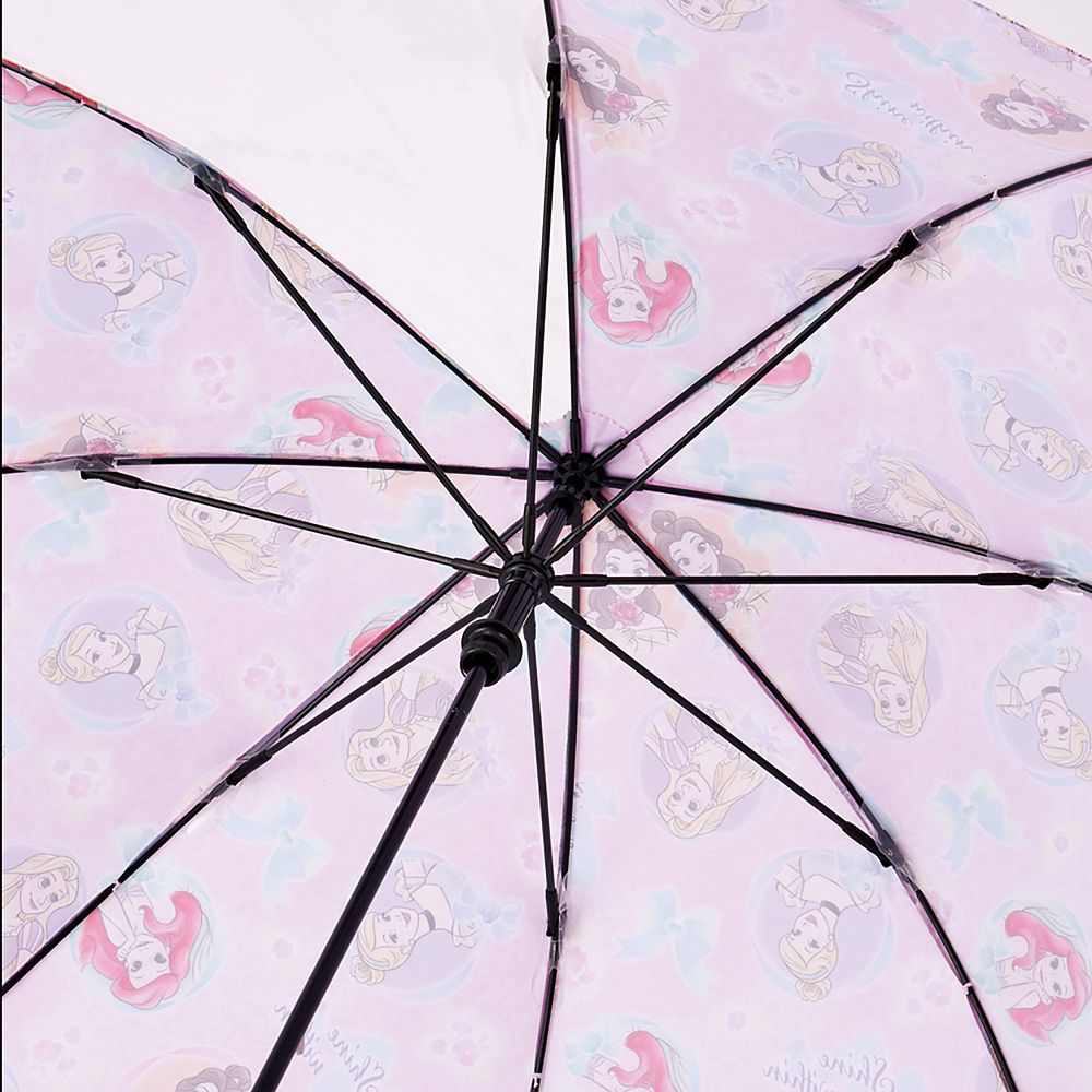 傘 子供用 45cm ディズニープリンセス 3 女の子 5~6才 105~115cm 視界が確保できる 透明窓付 指を挟みにくい 手開き式 8本骨 スケーター_UB45_71999