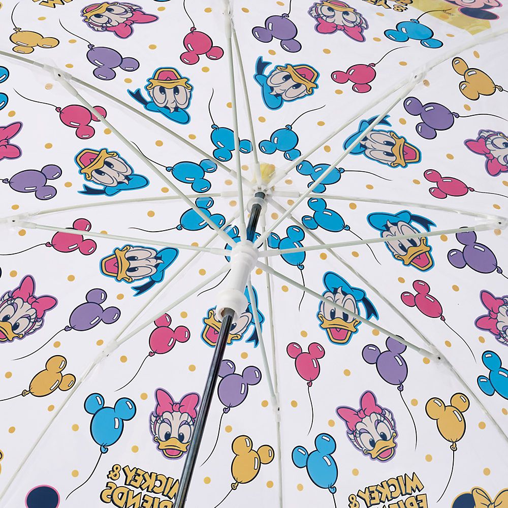 ビニール傘 子供用 45cm ミッキーマウス 3 ミッキー＆フレンズ 男の子 女の子 5~6才 105~115cm 指を挟みにくい手開き式 8本骨 スケーター_UBV45_72000