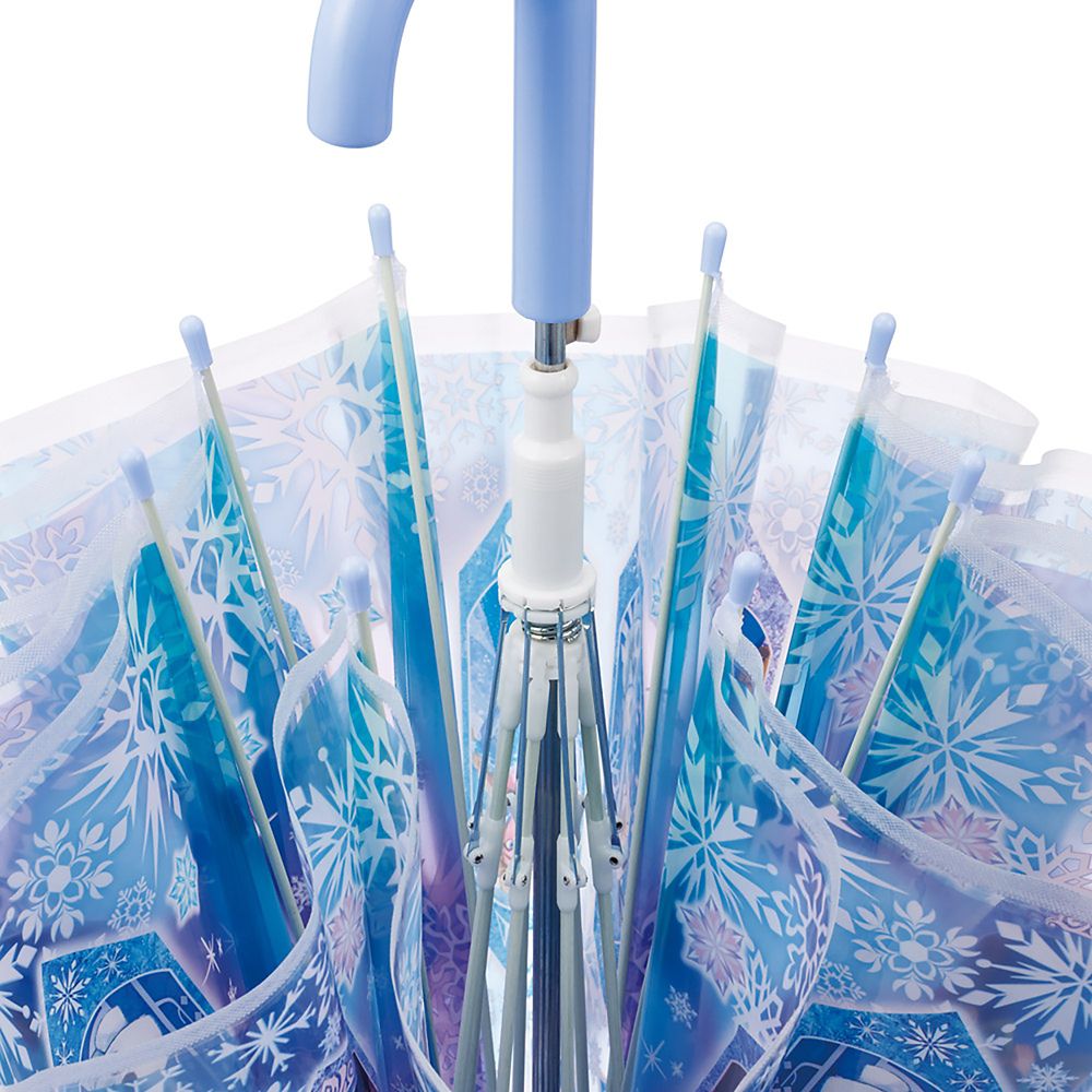 ビニール傘 子供用 55cm アナと雪の女王 3 女の子 9~10才 125~135cm ワンタッチジャンプ式 8本骨 ネームタグ付き スケーター_UBV3_72004