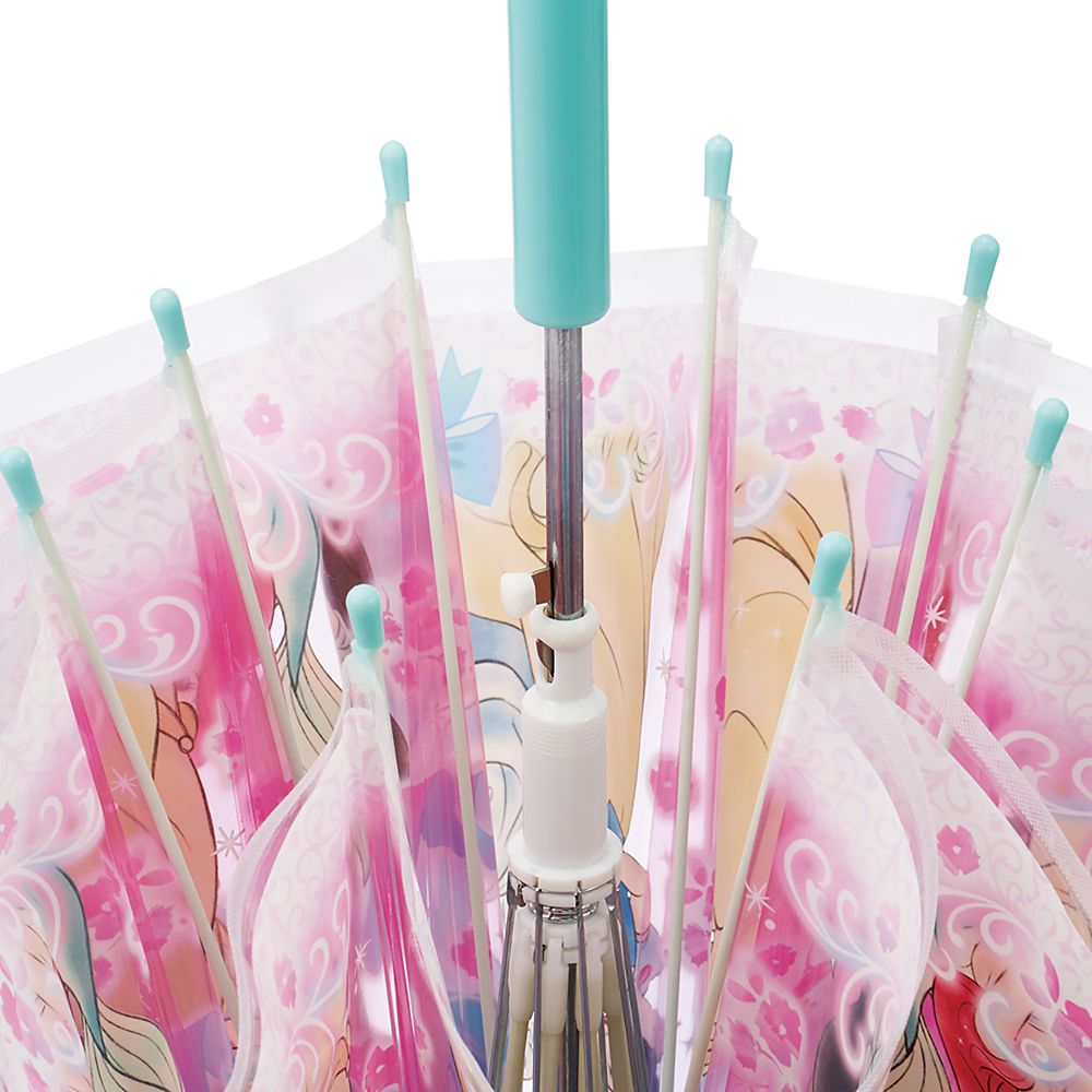 長傘 ビニール傘 子供用 55cm ディズニープリンセス 2 女の子 9~10才 125~135㎝ 雨に濡れにくいドーム型 ワンタッチジャンプ式 スケーター_UBVD55_72005