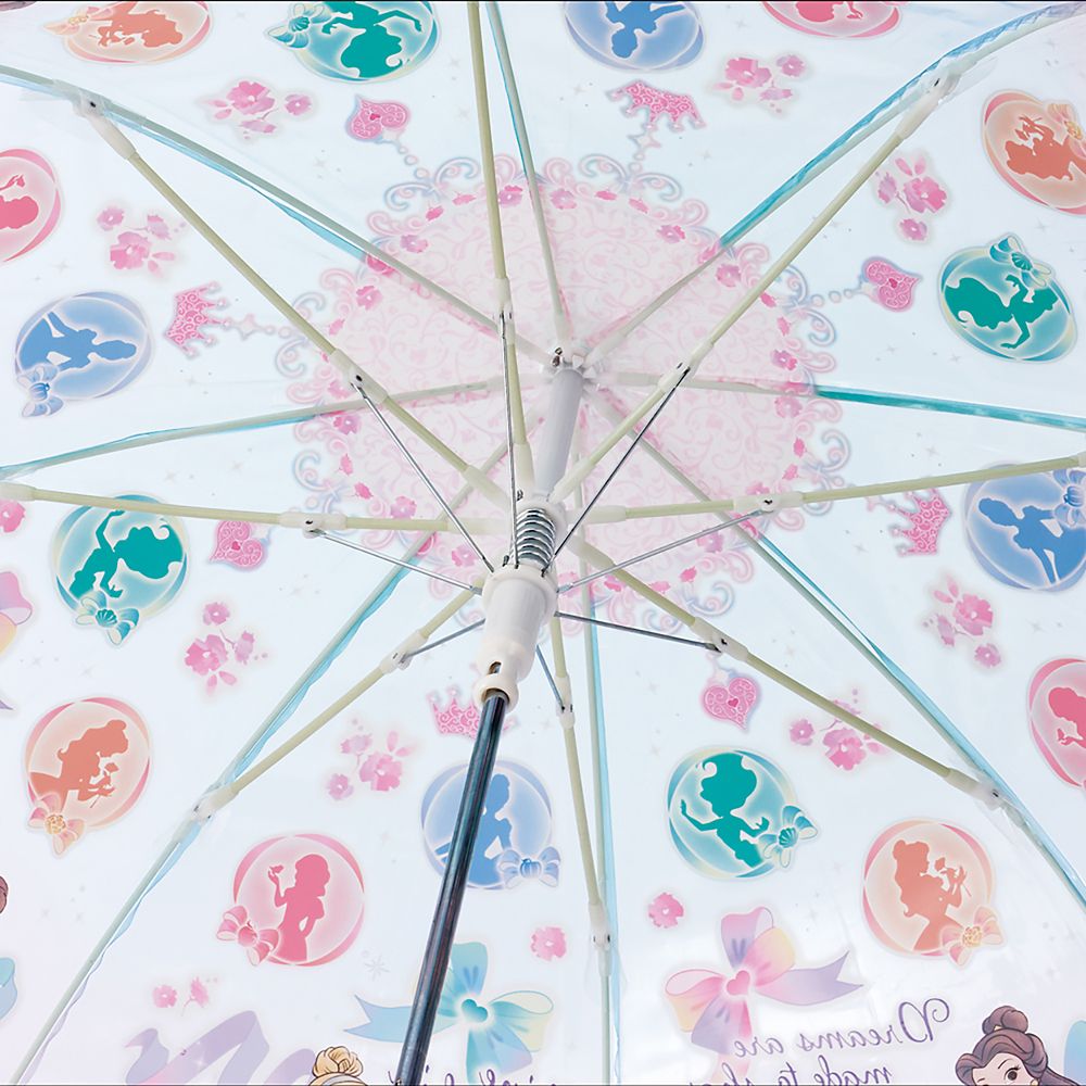 長傘 ビニール傘 子供用 55cm ディズニープリンセス 2 女の子 9~10才 125~135㎝ 雨に濡れにくいドーム型 ワンタッチジャンプ式 スケーター_UBVD55_72005