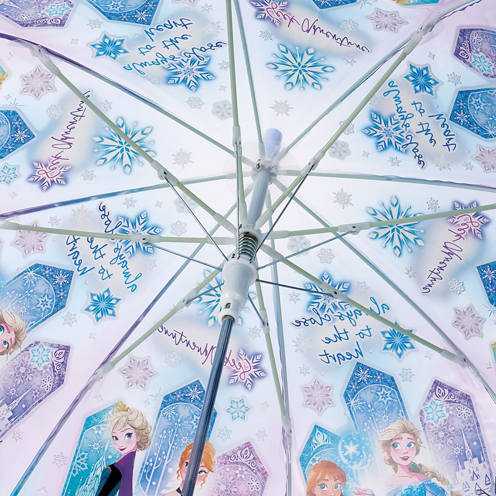 長傘 ビニール傘 子供用 55cm アナと雪の女王 2 女の子 9~10才 125~135㎝ 雨に濡れにくいドーム型 ワンタッチジャンプ式 スケーター_UBVD55_72006