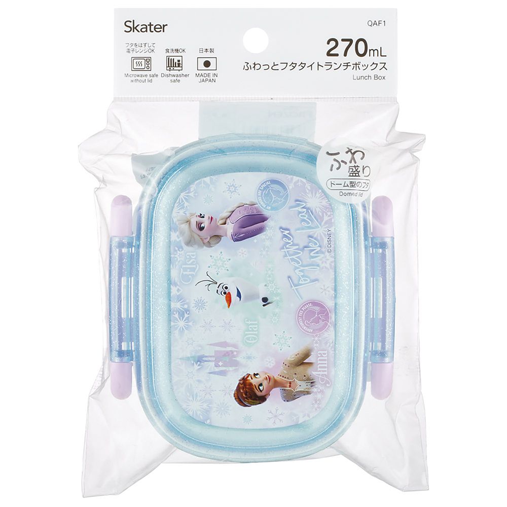 弁当箱 子供用 270ml ふわっと盛れるドーム型ふた ランチボックス 1段 食洗機対応 日本製 アナと雪の女王 26 女の子 スケーター QAF1_72145