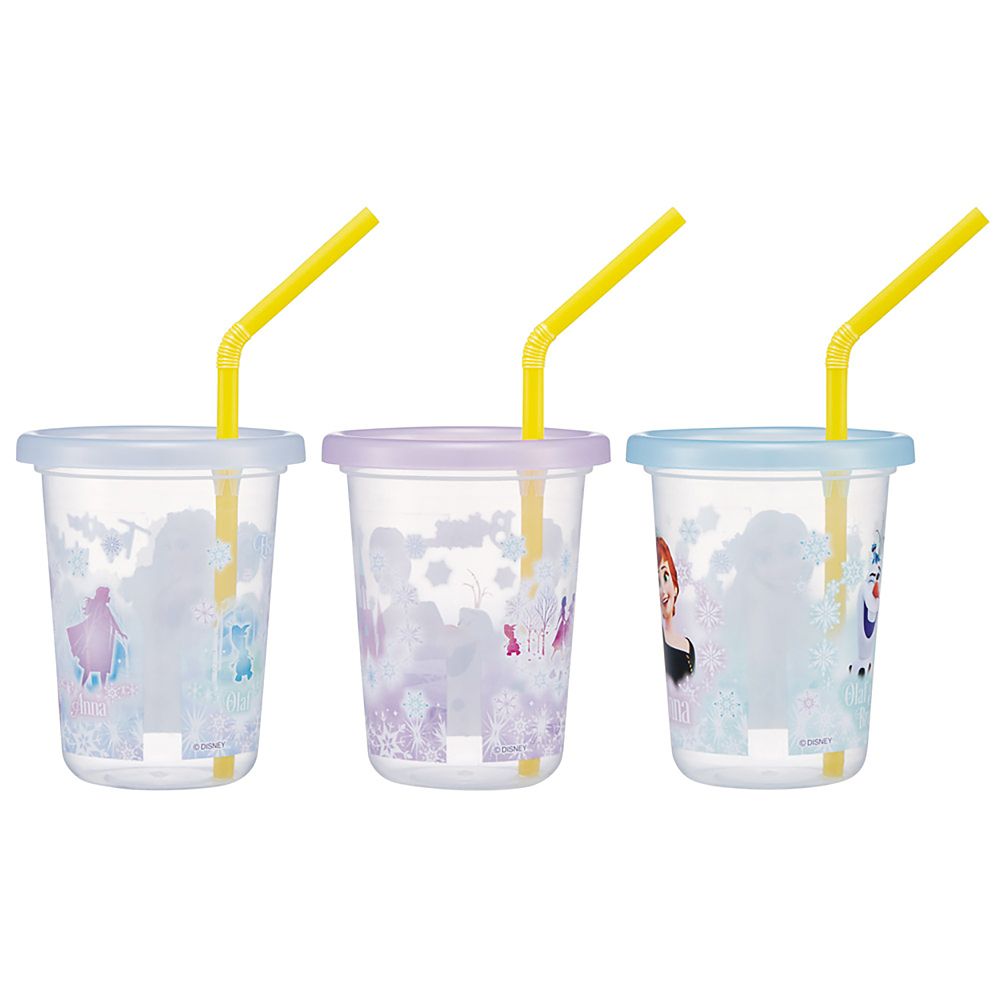 ストロー付 タンブラー 230ml 3個 セット 日本製 アナと雪の女王 26 女の子 スケーター SIH2ST_72156