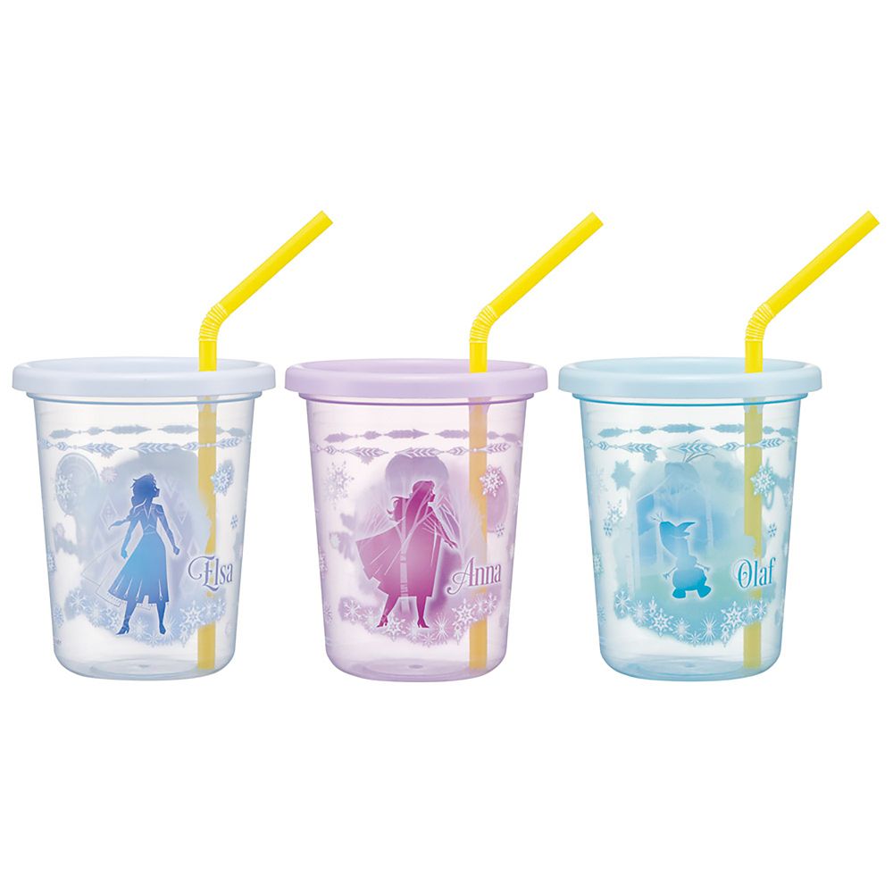 ストロー付 タンブラー 320ml 3個 セット 日本製 アナと雪の女王 26 女の子 スケーター_SIH3ST_72157