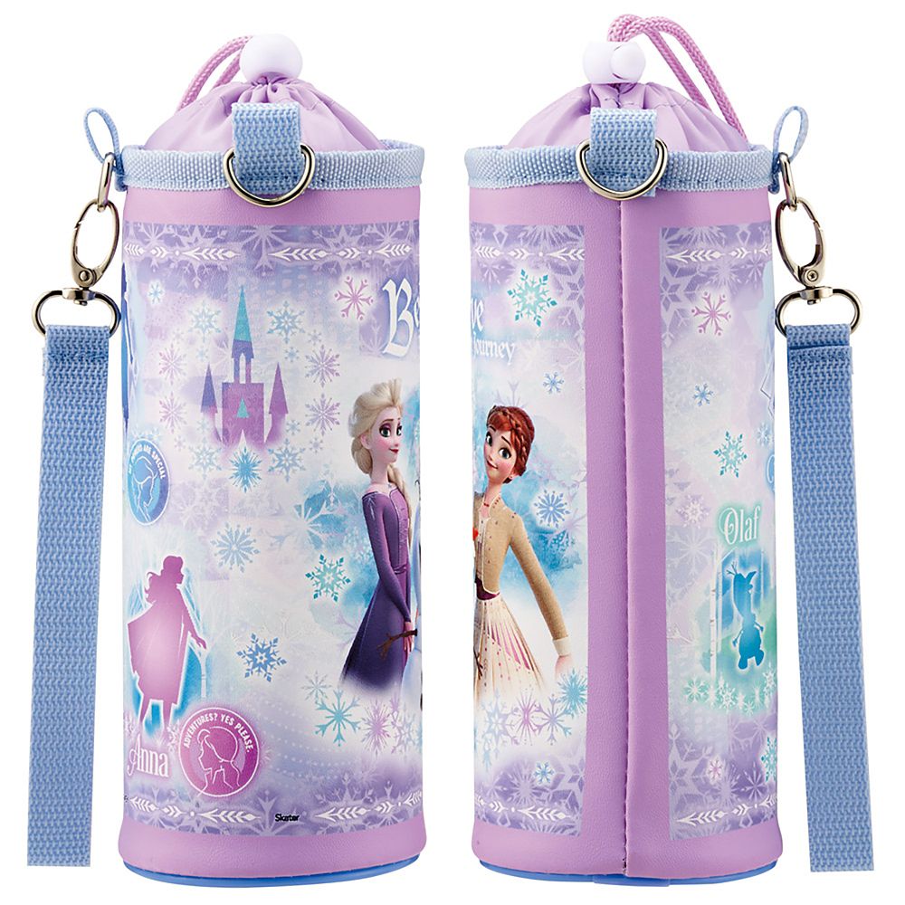 ボトルカバー 水筒ケース 子ども用 ボトルケース ペットボトルカバー マルチサイズ アナと雪の女王 26 女の子 スケーター_PVPF7_72163
