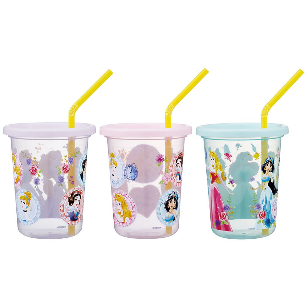 ストロー付きタンブラー 320ml 3個 セット 日本製 ディズニープリンセス 26 女の子 スケーター_SIH3ST_72179