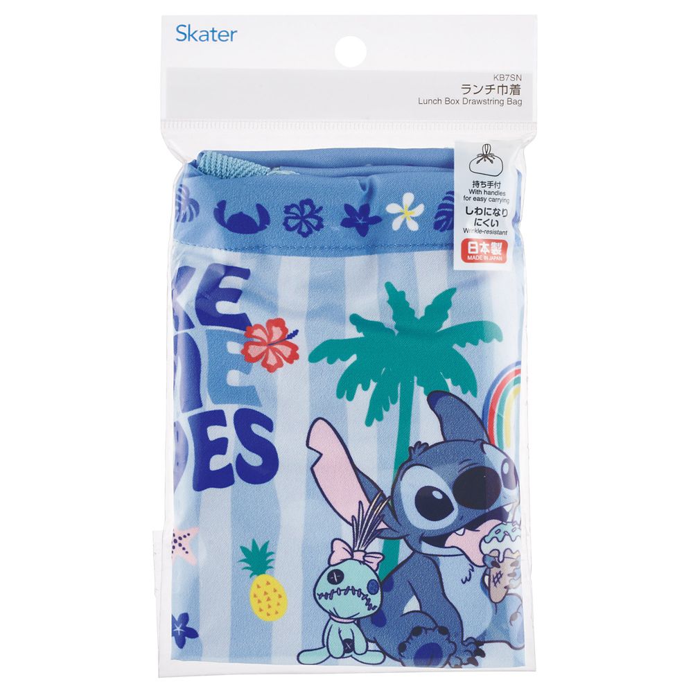 ランチ巾着 お弁当 巾着 袋 子供用 日本製 リロ＆スティッチ 26 男の子 女の子 スケーター_KB7SN_72217