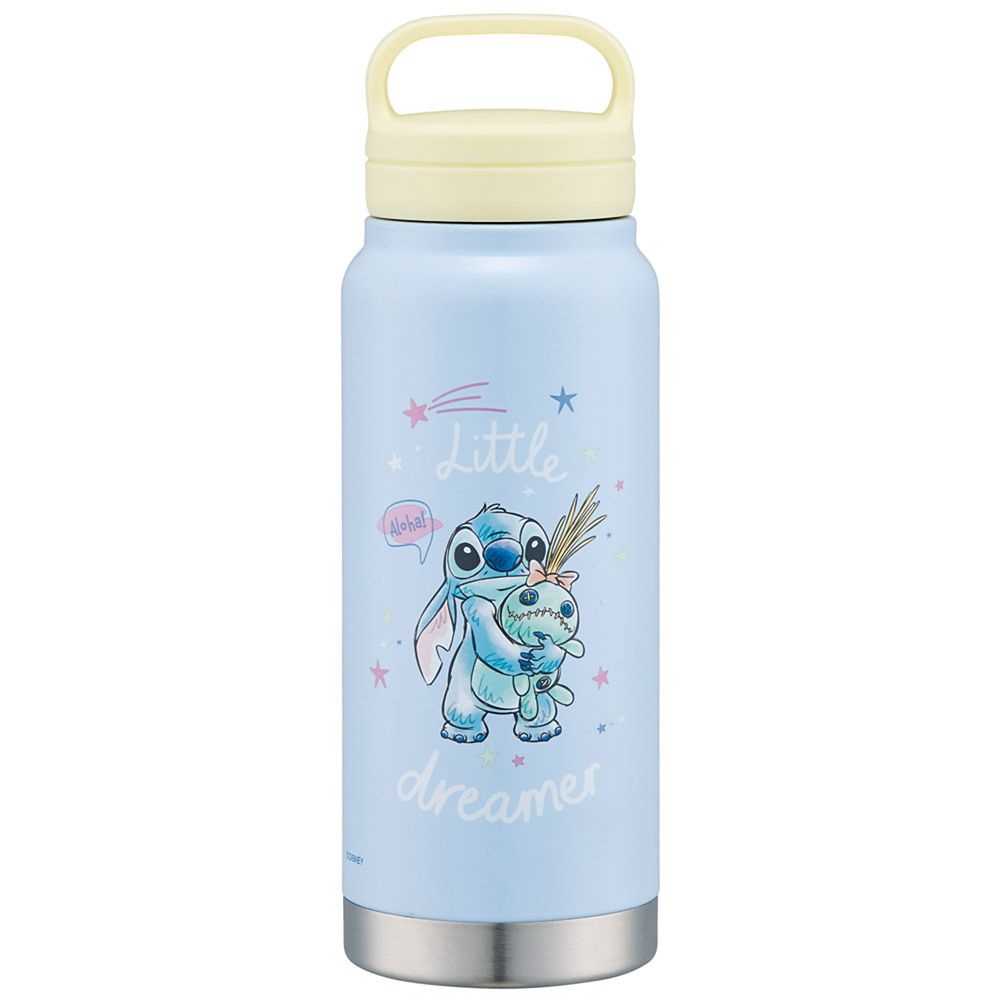 ステンレスマグボトル 500ml 保温 保冷 スクリューハンドル付 リロ＆スティッチ ハグ スケーター_STSC5_72232