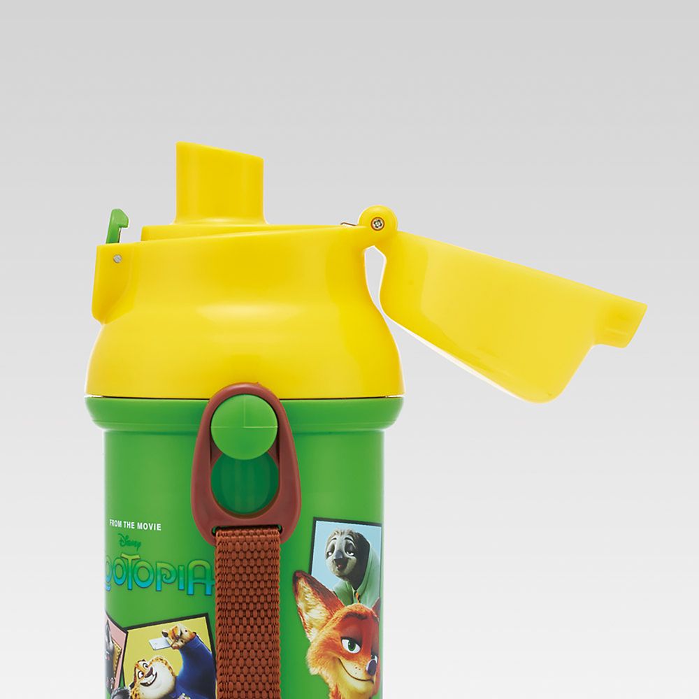 子供用 直飲み 水筒 プラスチック 480ml ワンプッシュ開閉 食洗機対応 日本製 ズートピア 26 スケーター PSB5SAN_72369