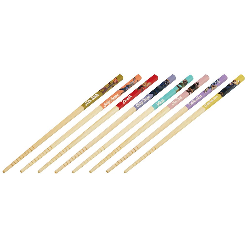 箸 8本セット 竹箸 21cm すべり止め加工 ズートピア スケーター_ANT4BOX_72401
