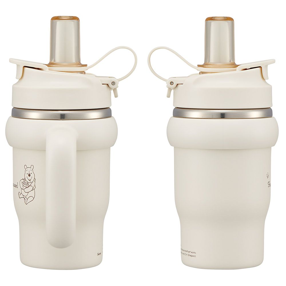 ストロータンブラー 570ml 保温 保冷 ハンドル付 2WAY 直飲み くまのプーさん シンプルロゴ スケーター_STSTB6_72530