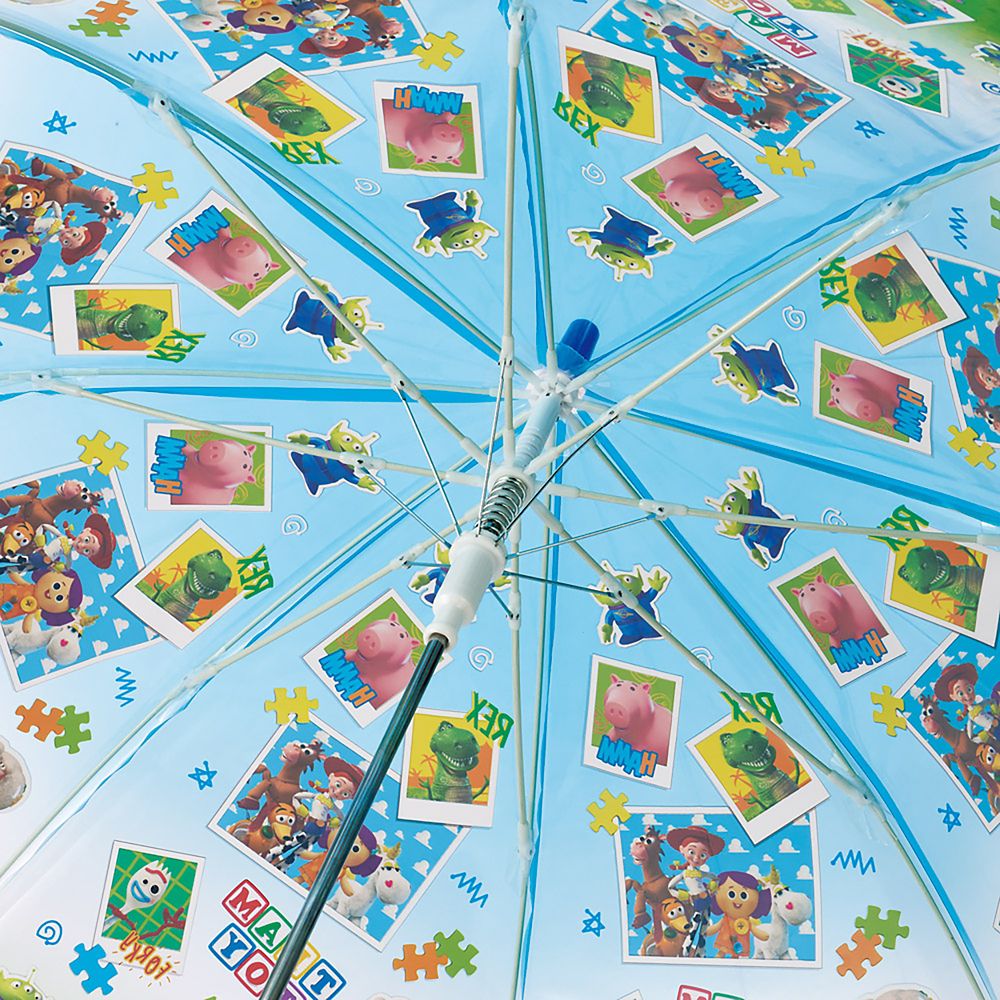 ビニール傘 子供用 55cm トイ・ストーリー 3 男の子 女の子 9~10才 125~135cm ワンタッチジャンプ式 8本骨 ネームタグ付き スケーター_UBV3_72550