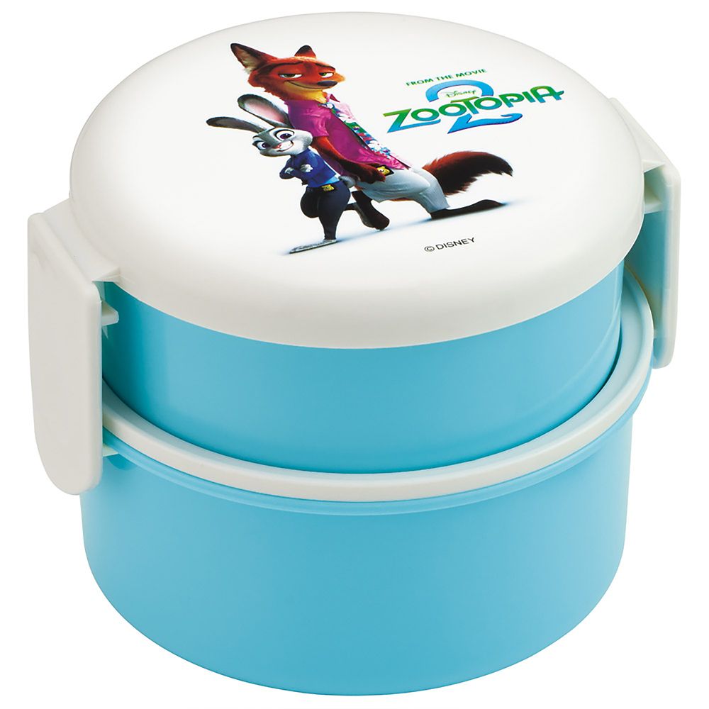 弁当箱 丸型 ランチボックス 500ml 2段 フォーク付 日本製 ズートピア2 スケーター ONWR1_72554