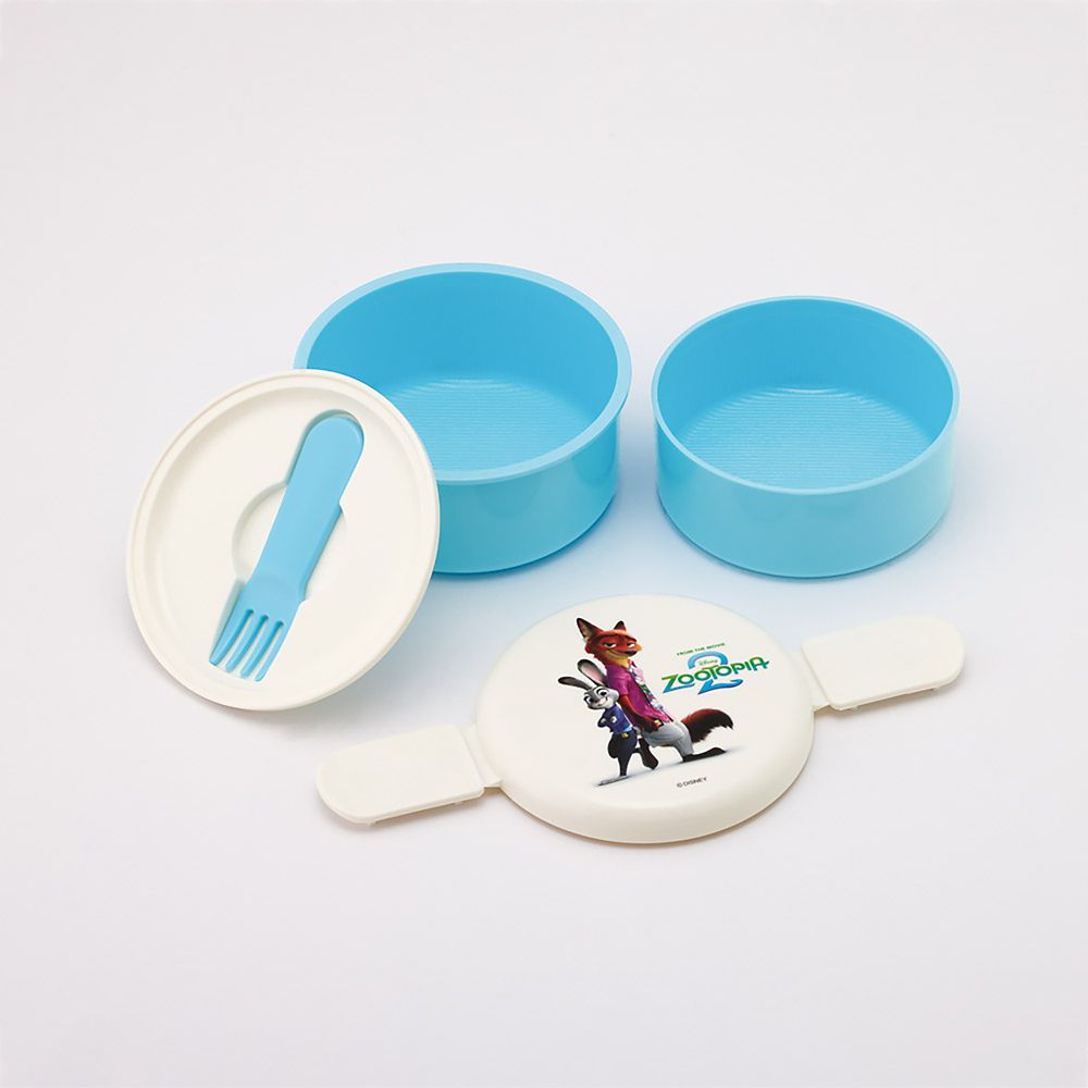 弁当箱 丸型 ランチボックス 500ml 2段 フォーク付 日本製 ズートピア2 スケーター ONWR1_72554