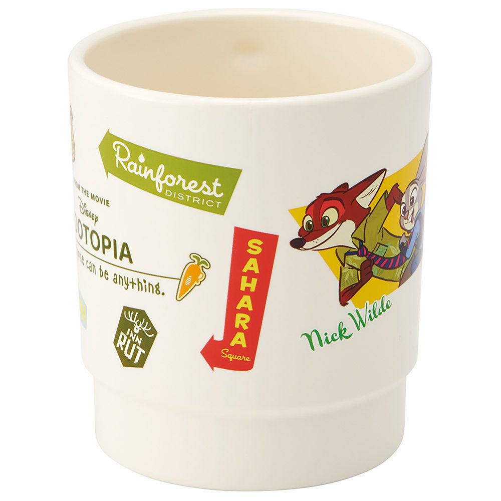 スケーター(Skater) スタッキング カップ 340ml コップ マグカップ プラスチック製 日本製 ズートピア ヴィンテージワッペン スケーター_KP1AS_72728