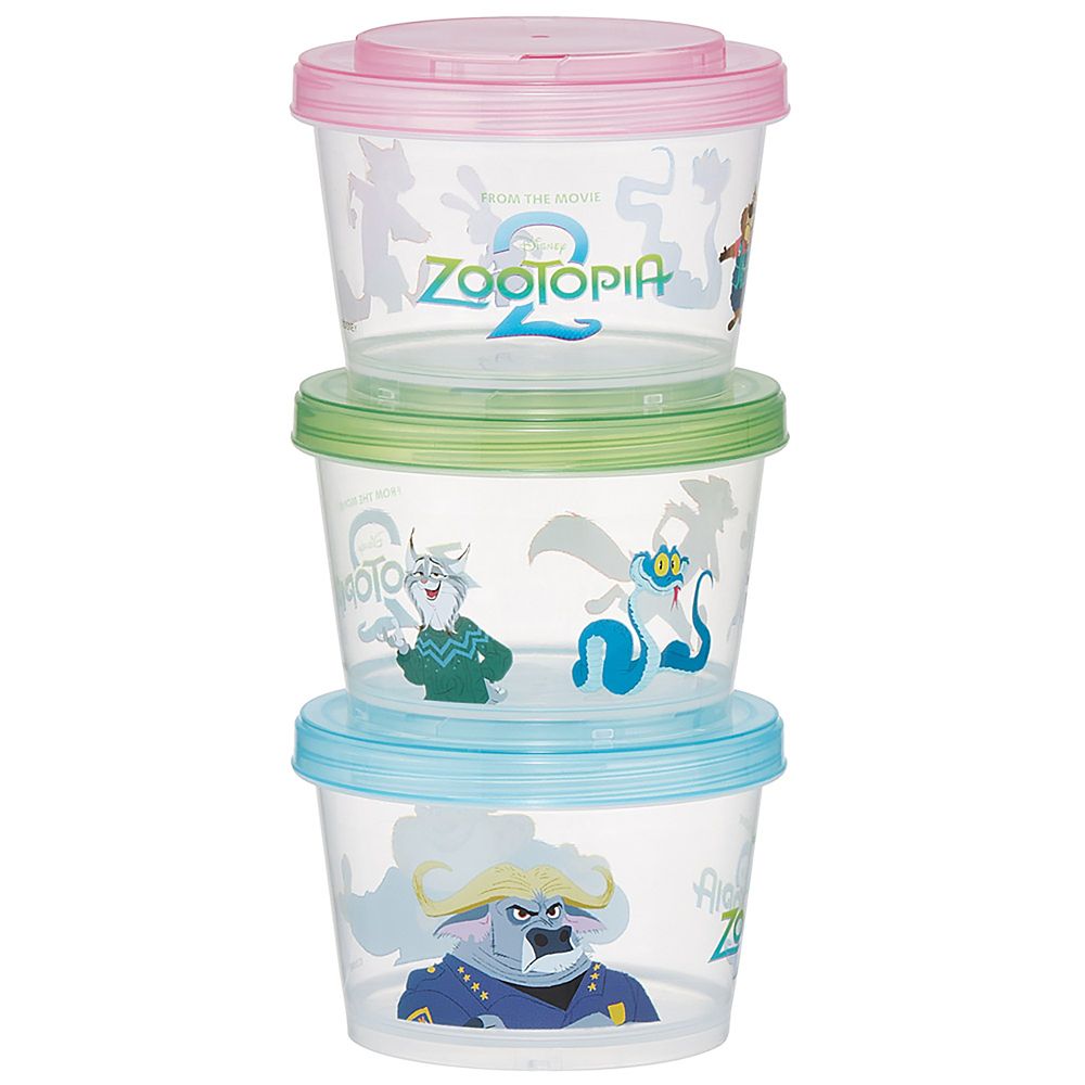 弁当箱 ランチボックス シール容器 保存容器 3個セット ジョイント式 食洗機対応 レンジ対応 日本製 ズートピア2 スケーター SIJ3_72895