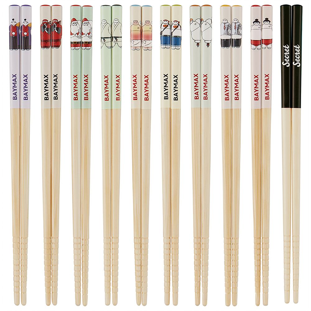 箸 21cm 全10種 10膳入 ブラインドボックス 食洗機対応 すべり止め加工 日本製 ベイマックス スケーター_ANT4JBS_73438