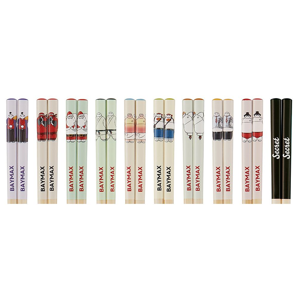 箸 ブラインドボックス 21cm 全10種 1膳入 食洗機対応 すべり止め加工 日本製 ベイマックス スケーター_ANT4JB_73439