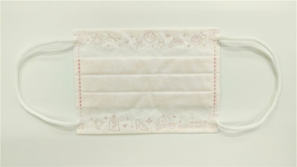 ディズニープリンセス　こども不織布プリーツマスク10枚入り