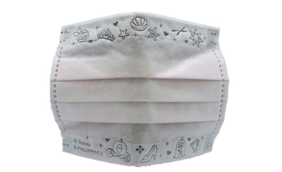 ディズニープリンセス　こども不織布プリーツマスク10枚入り