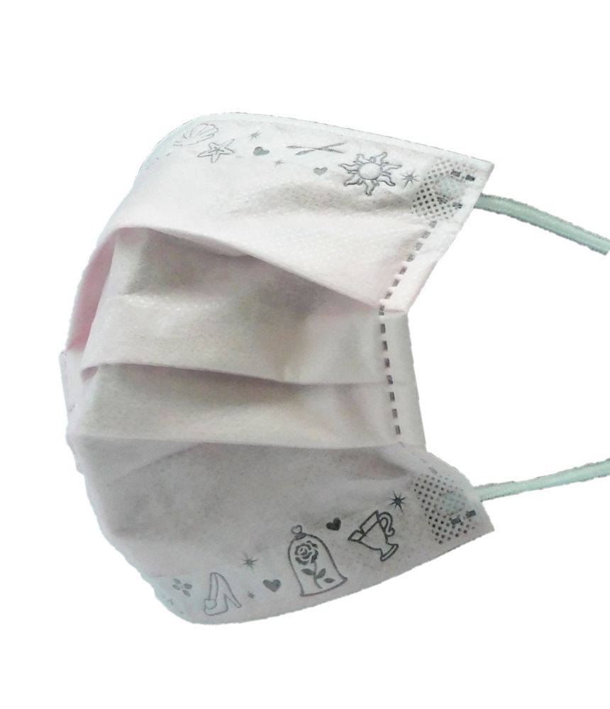 ディズニープリンセス　こども不織布プリーツマスク10枚入り