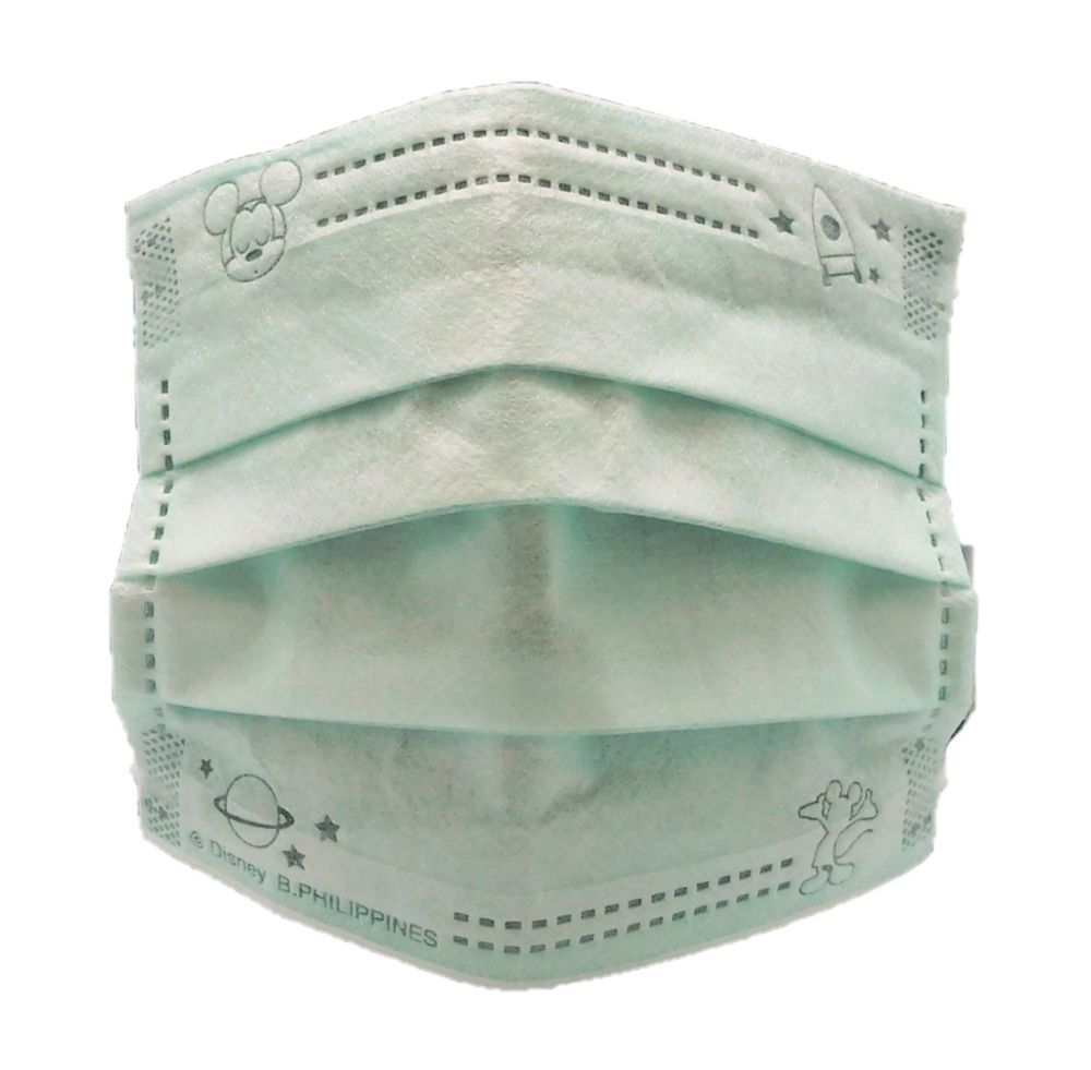 ミッキーマウス　こども不織布プリーツマスク10枚入り