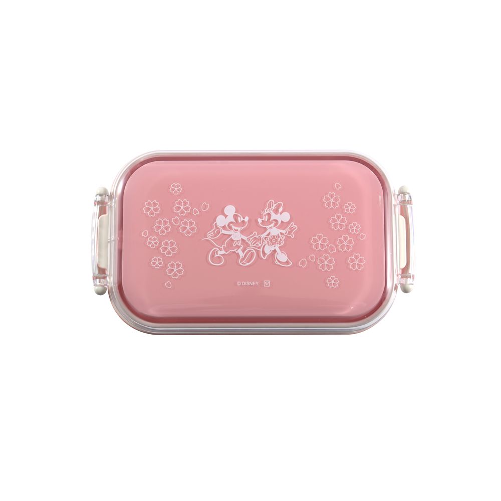 ミッキー＆ミニー　長角ランチボックス　さくら柄