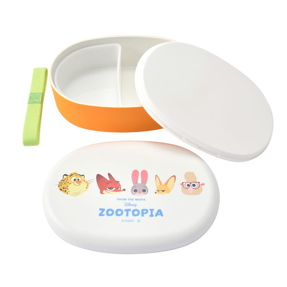 ズートピア　小判型一段ランチボックス　フェイス柄
