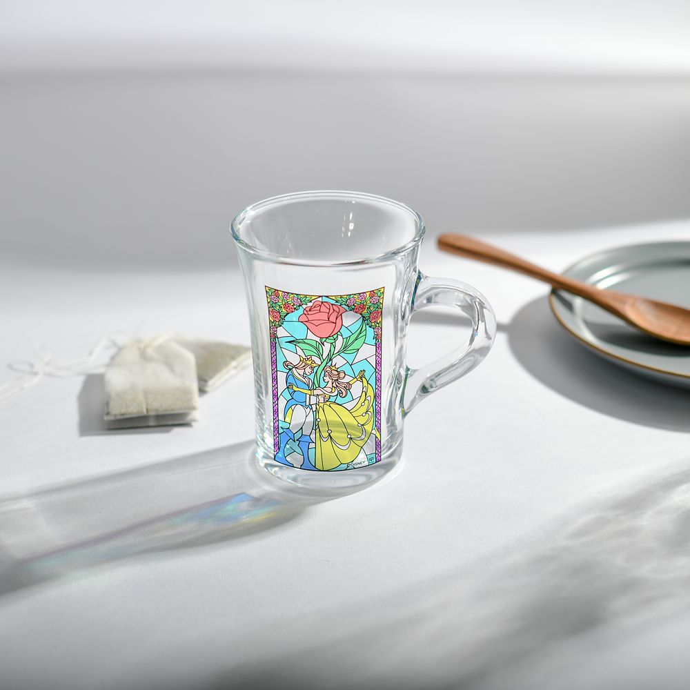 美女と野獣　ステンドグラス風マグカップ　２３０ml