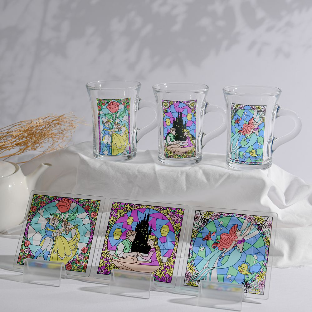 美女と野獣　ステンドグラス風マグカップ　２３０ml