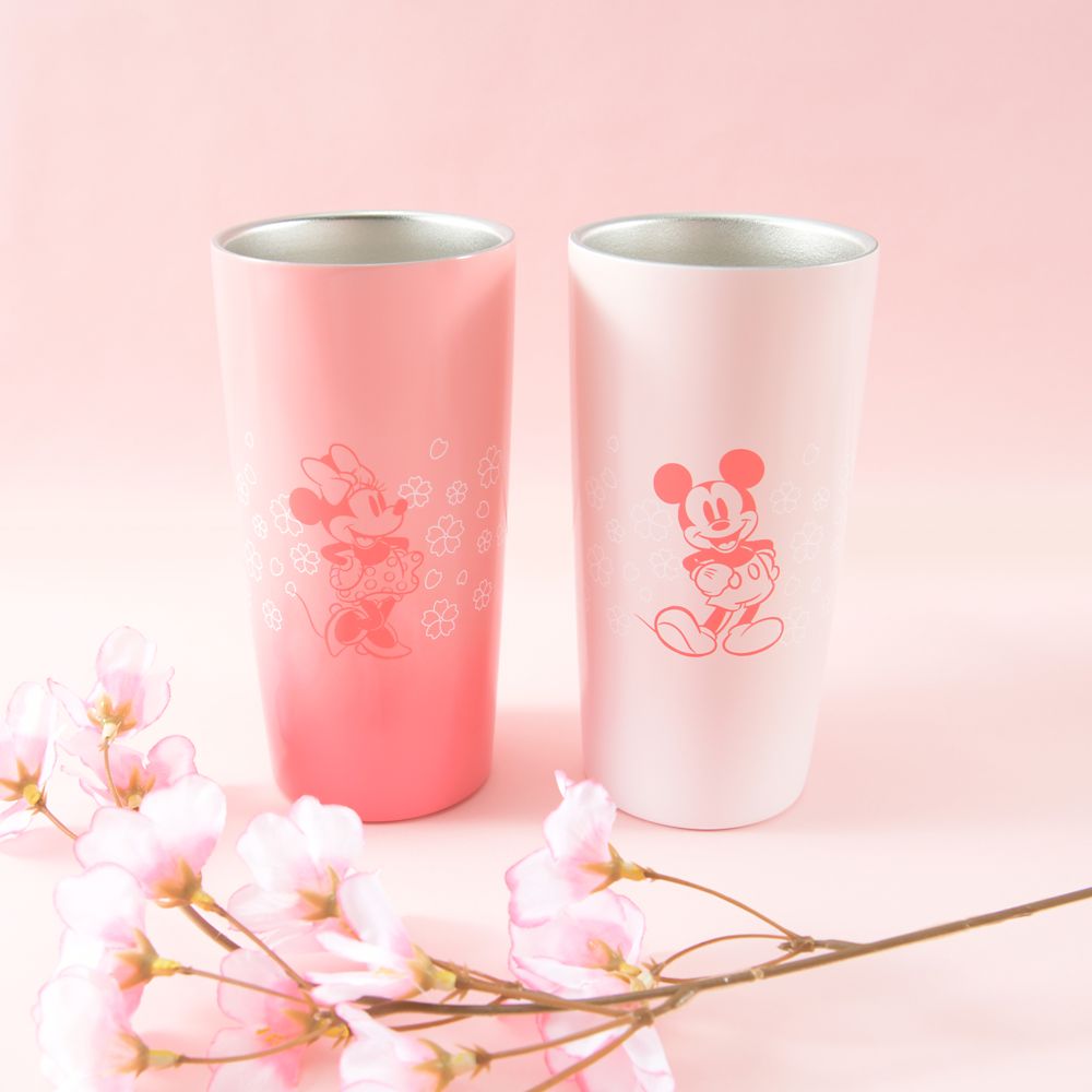 ミニー　ステンレス真空タンブラー　さくら柄　４４０ml