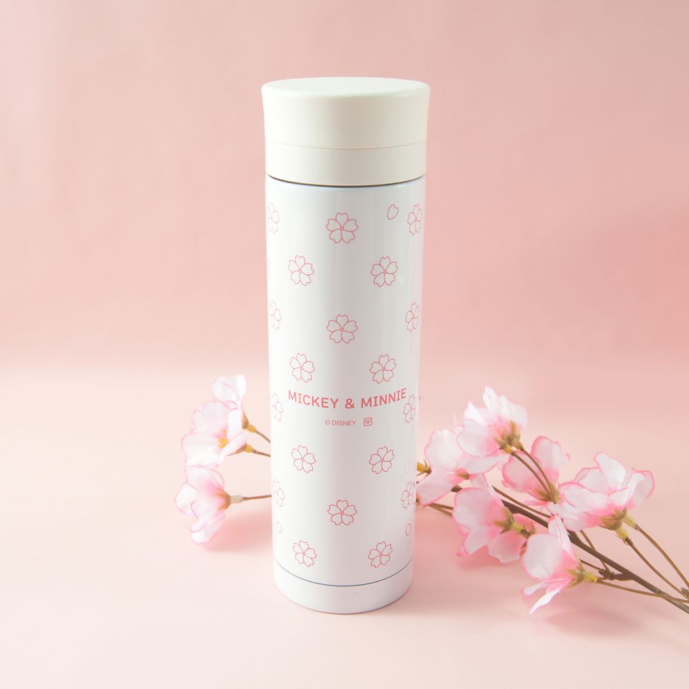 ミッキー＆ミニー　ステンレスボトル　さくら柄　３００ml