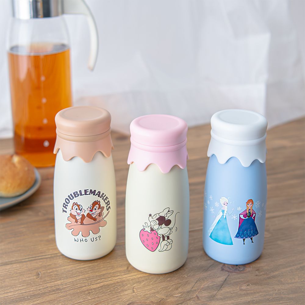 アナと雪の女王　牛乳瓶風ステンレスボトル　３２０ml