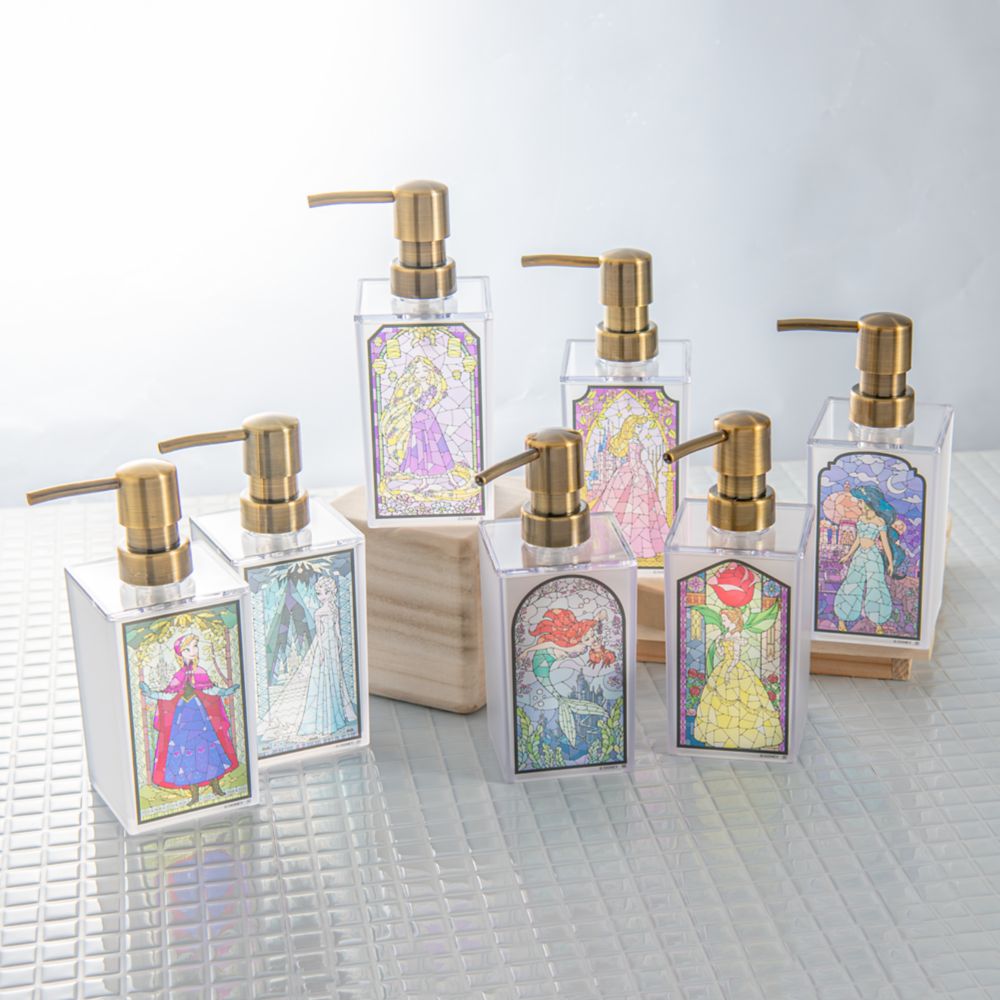 アナ　ステンドグラス風ディスペンサー　泡用　山中塗