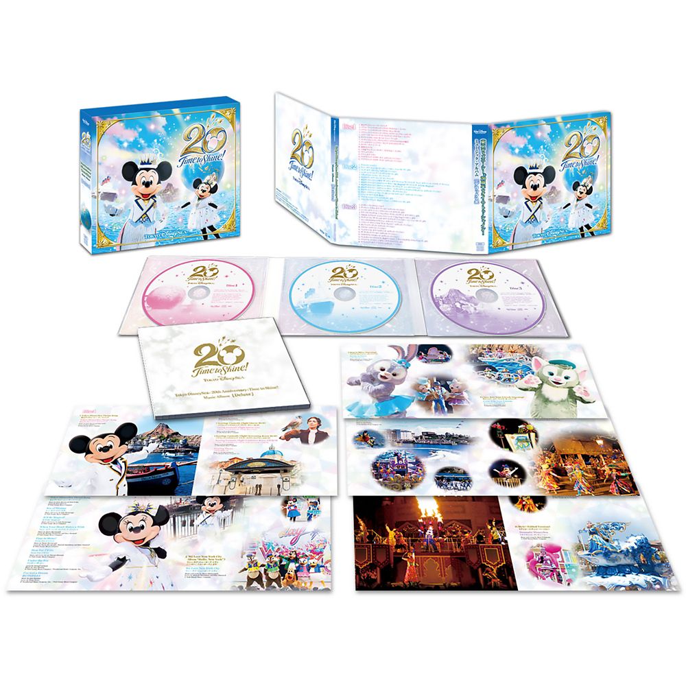 公式 ショップディズニー 東京ディズニーシー周年 タイム トゥ シャイン ミュージック アルバム デラックス 3cd