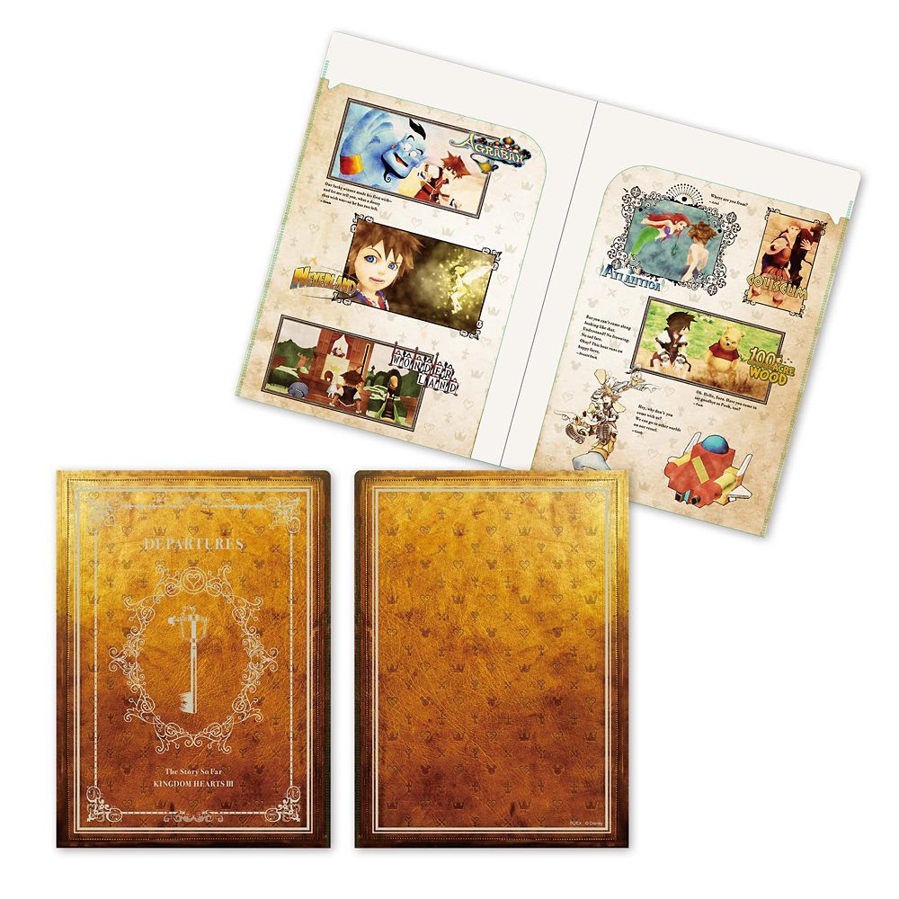 公式 ショップディズニー キングダム ハーツ 2つ折りクリアファイルセット Iiiに繋がる物語