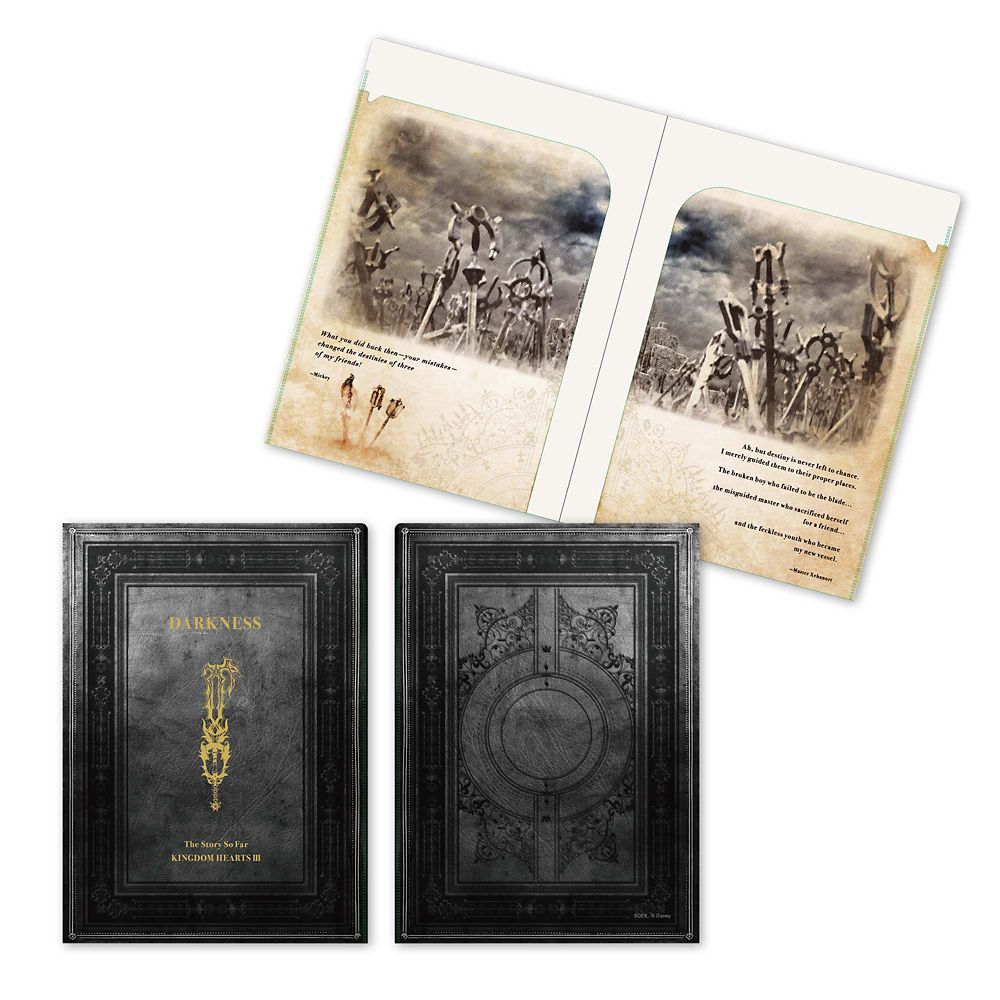 公式 ショップディズニー キングダム ハーツ 2つ折りクリアファイルセット Iiiに繋がる物語