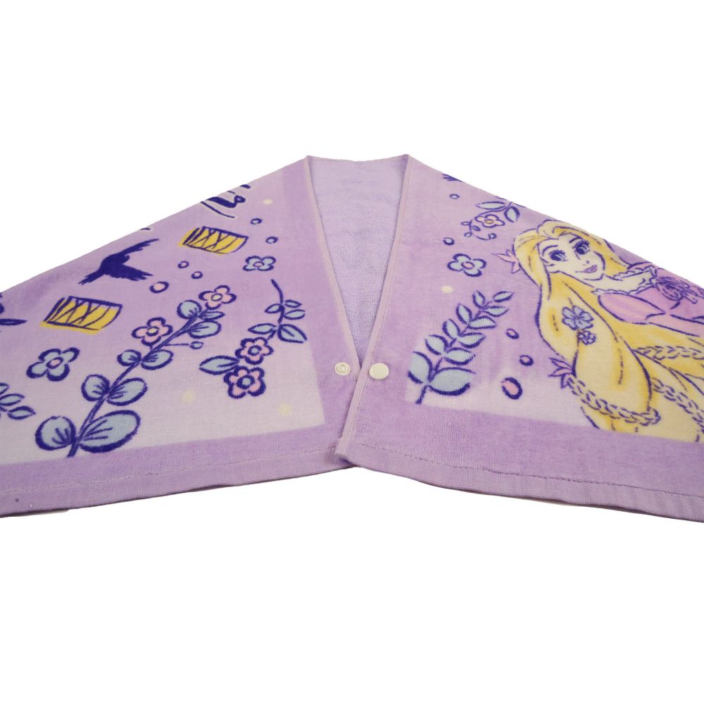 ラプンツェル ジュニアバスタオル パープルフラワーガーデン