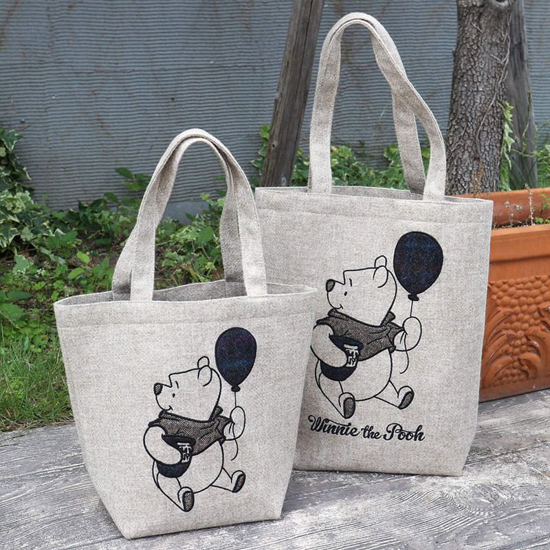 公式 ショップディズニー くまのプーさん Moon ミニバッグ チェックバルーン