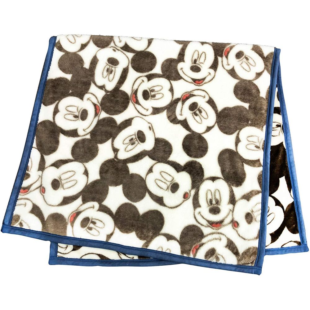 公式 ショップディズニー ミッキーマウス ロングブランケット フェイシーズ ミッキー
