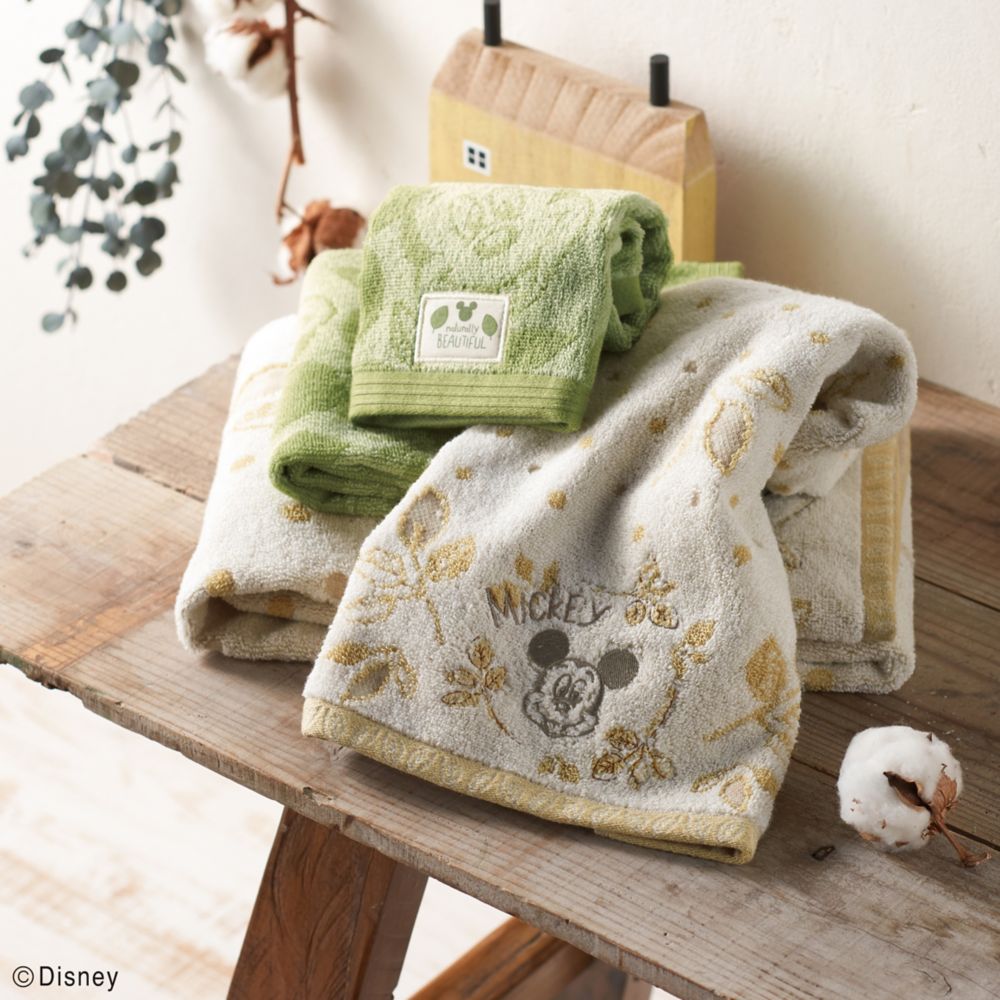 公式 ショップディズニー ミッキーマウス タオルギフト ウォッシュタオル フェイスタオル 2枚セット レトロリーフ