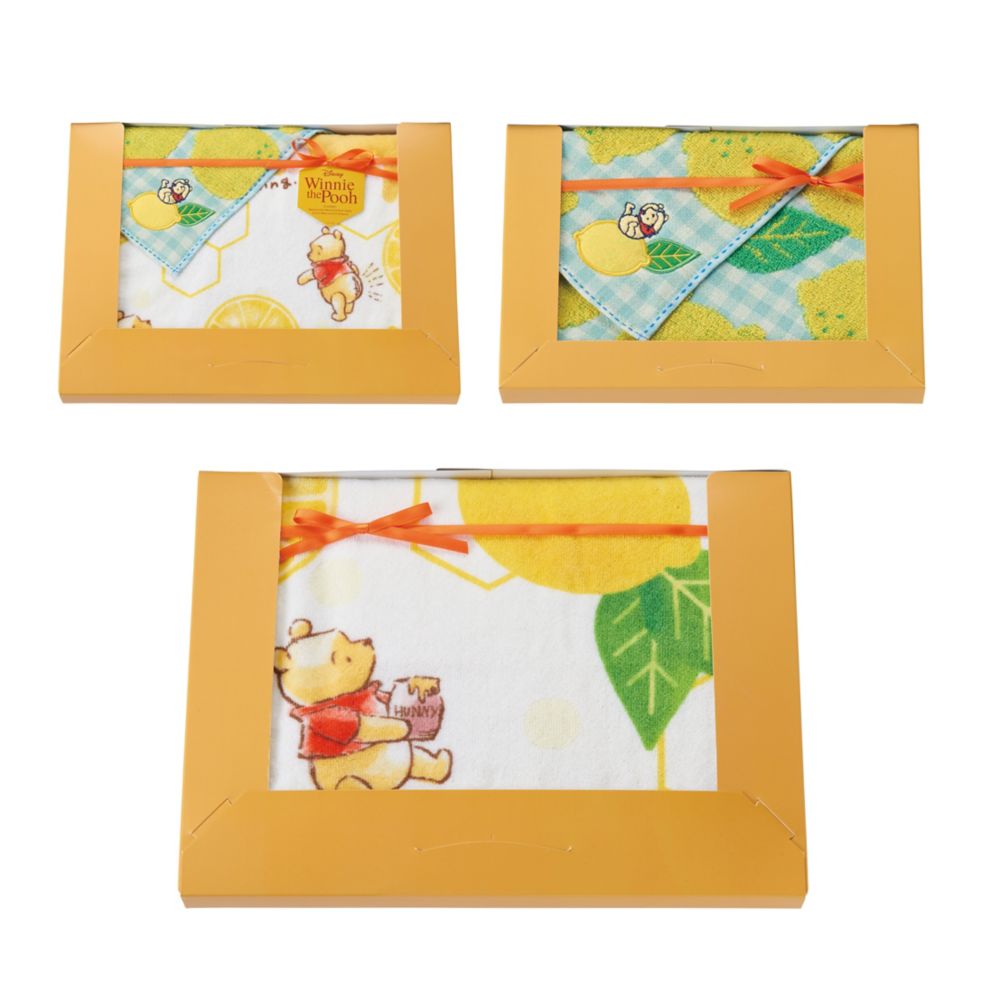 公式 ショップディズニー くまのプーさん タオルギフト ウォッシュタオル フェイスタオル バスタオル 4枚セット ウィズシトラス